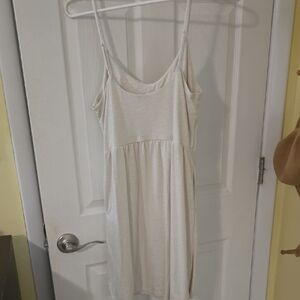 Old Navy Cream Dress with Spaghetti Straps